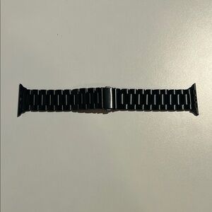 Black Metal Watch Band